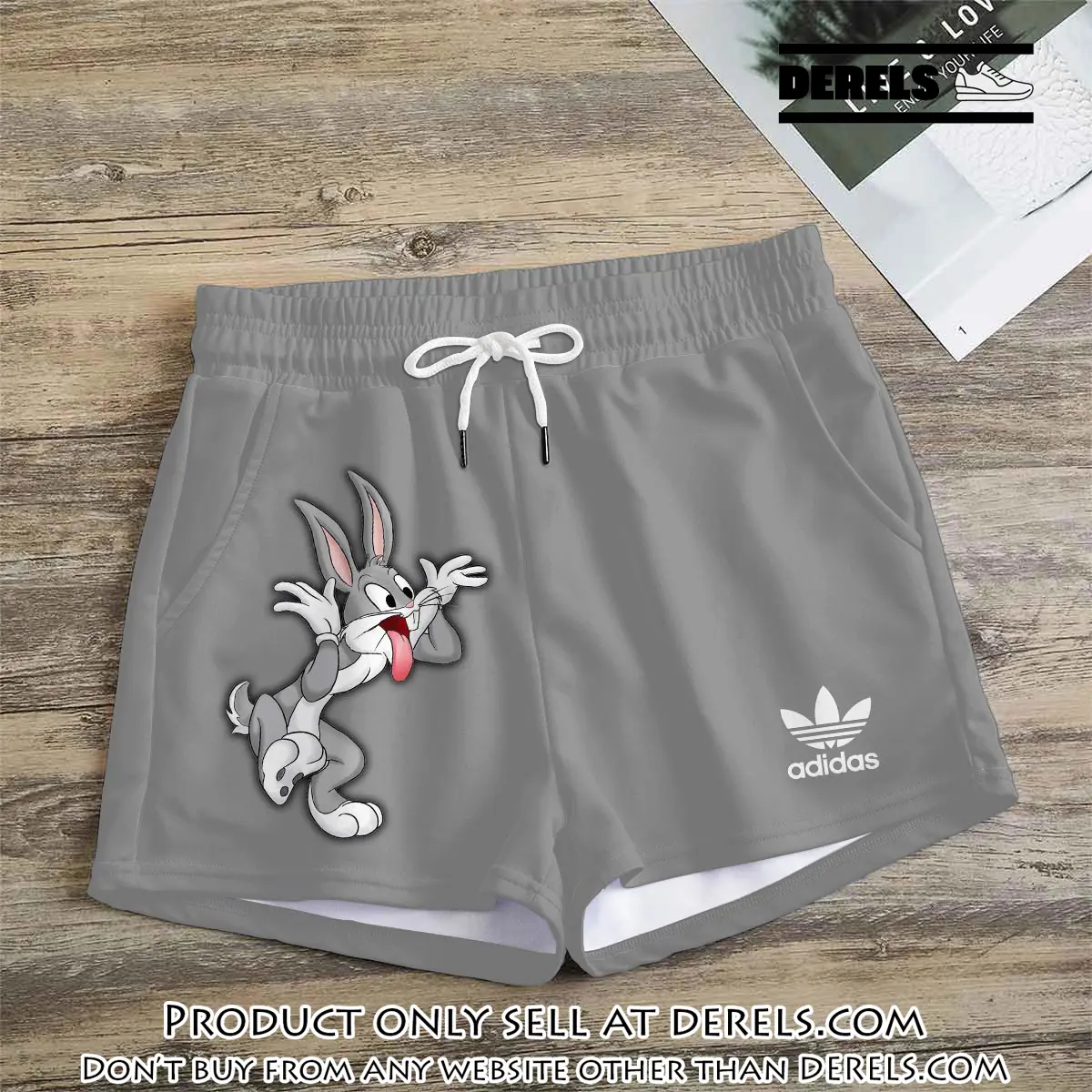 Premium bugs bunny in adidas women shorts lady beach shorts wms1078 dr3457615